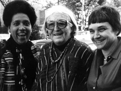  Lesbische Feministinnen Audre Lorde, Meridel Lesueur und Adrienne Rich, 1980