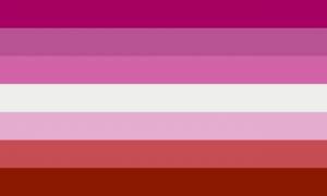  Trans-exklusive lesbische Flagge
